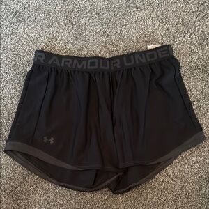 Under Armour Black Athletic Shorts Lightweight Performance